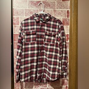 Dip Button Down Flannel Shirt
